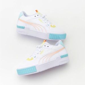 Puma Cali Sport Pastel Mix woman’s sneaker white-peach sz 8.5
